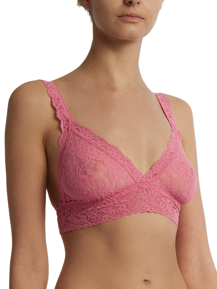 Signature Lace® Crossover Bralette Guava Pink Sale