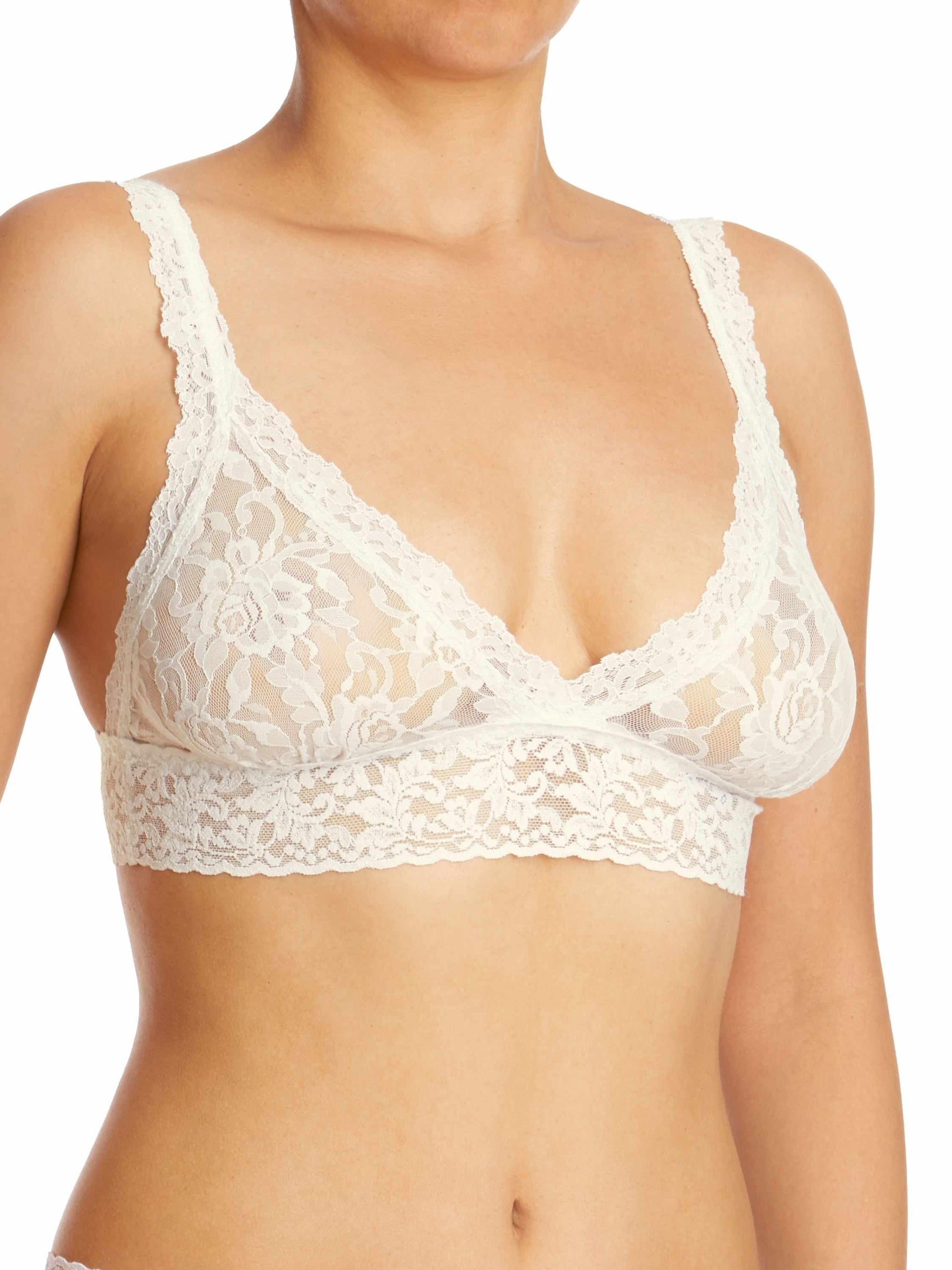 Signature Lace® Crossover Bralette Marshmallow Sale