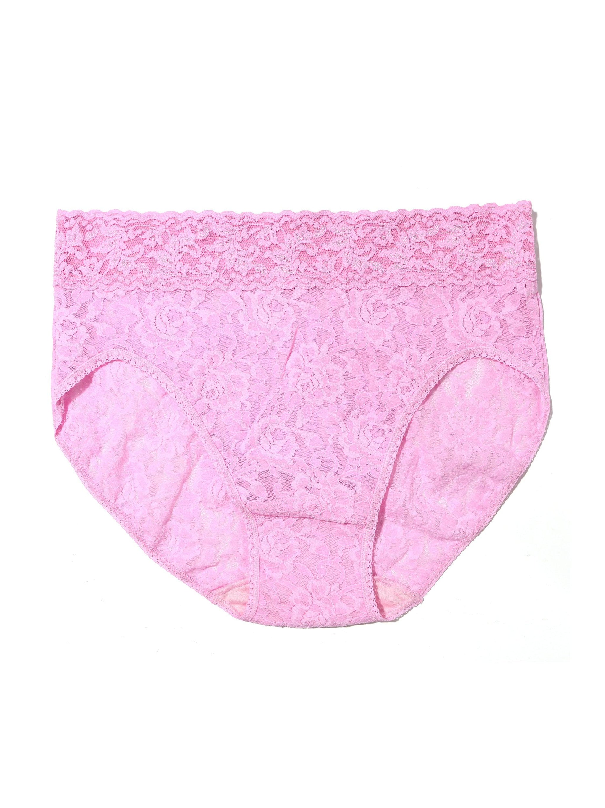 Signature Lace French Brief Cotton Candy Pink Sale