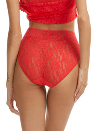 Signature Lace French Brief Deep Sea Coral Red Sale
