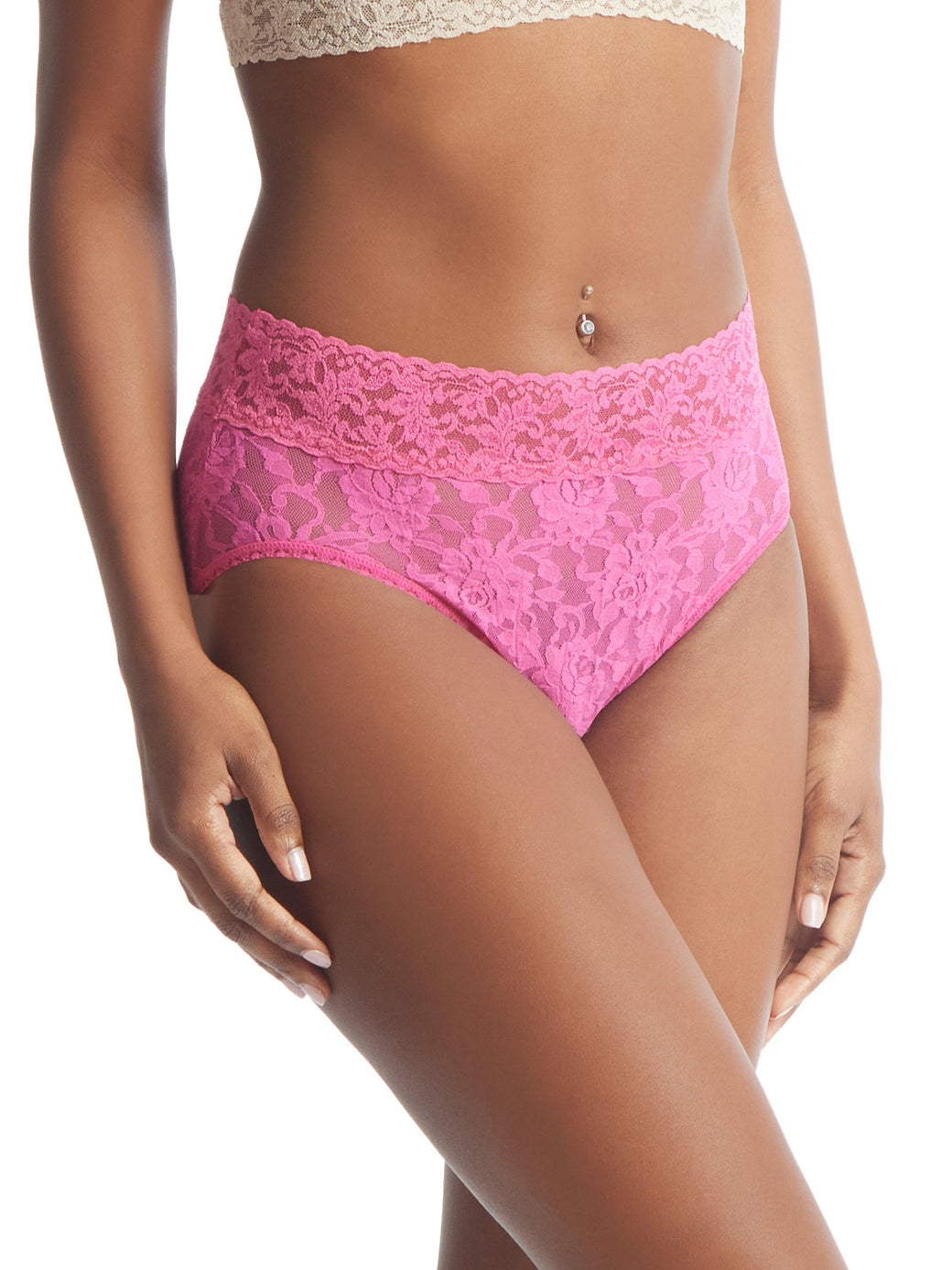 Signature Lace French Brief Intuition Pink