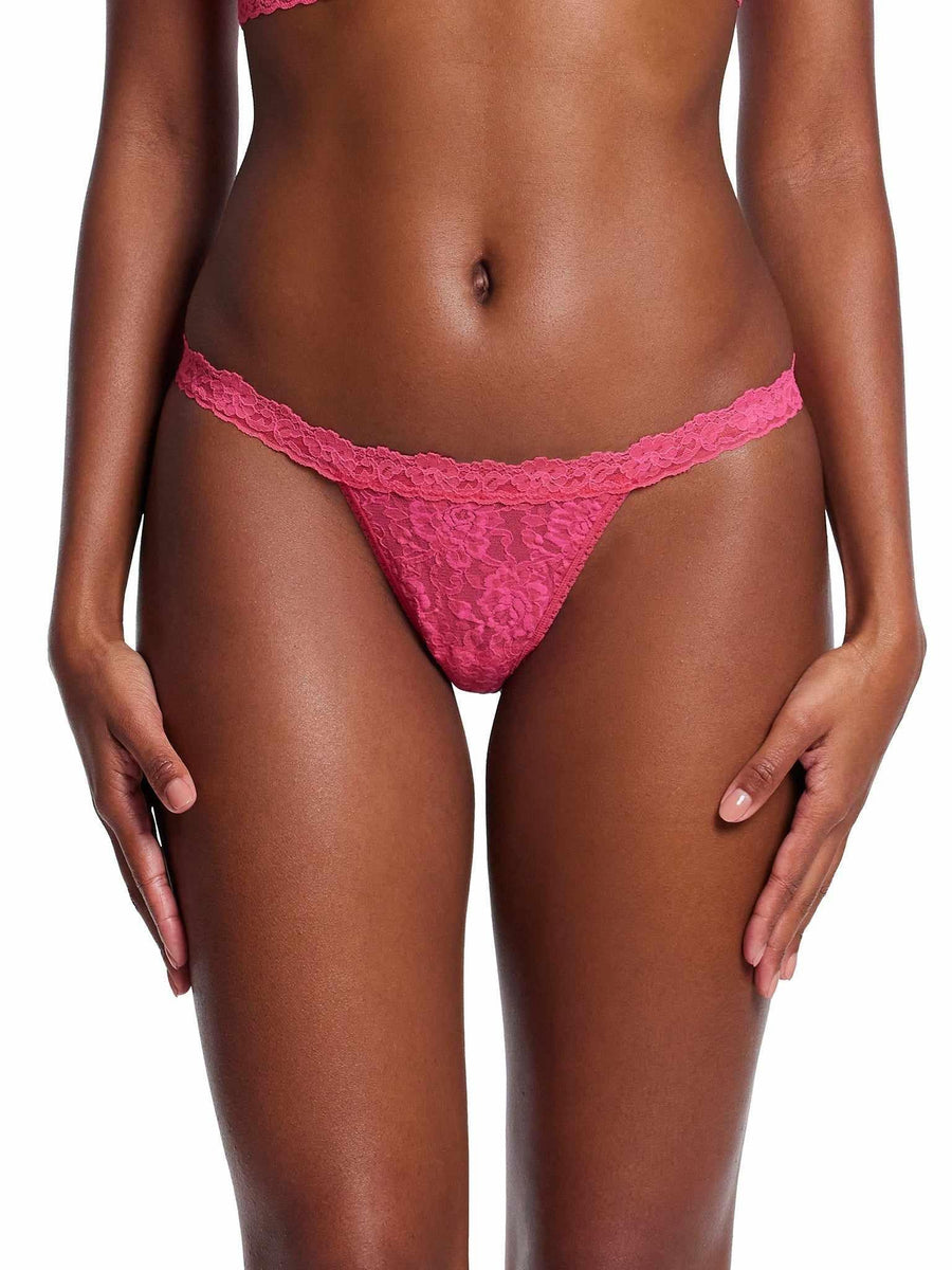 Signature Lace® G-String Morning Glory Pink Sale