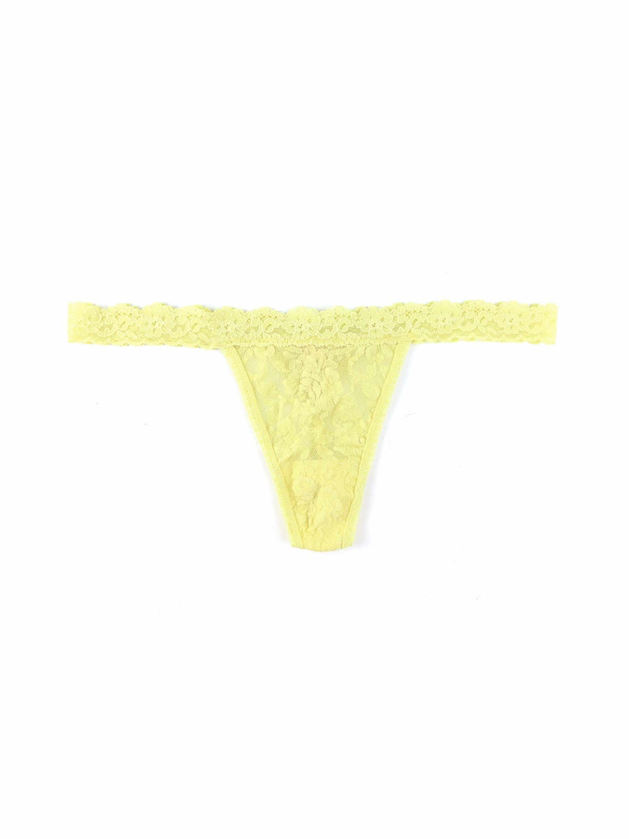 Signature Lace® G-String Smile More Yellow Sale