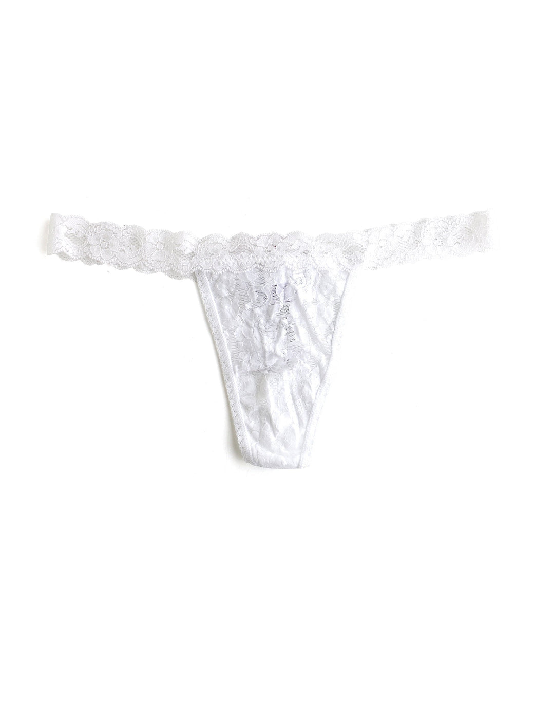 Signature Lace G-String White