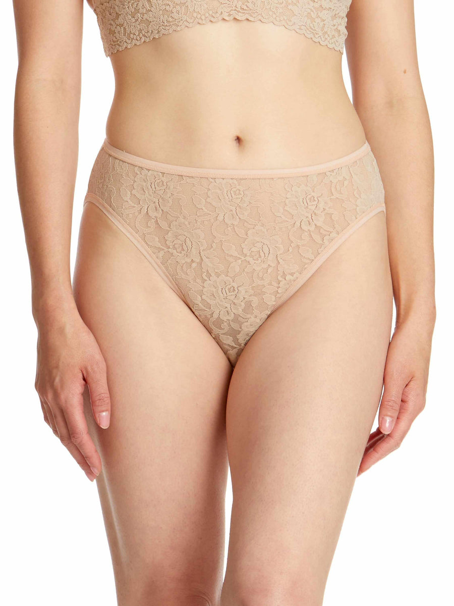 Signature Lace® High Cut Brief Chai Sale