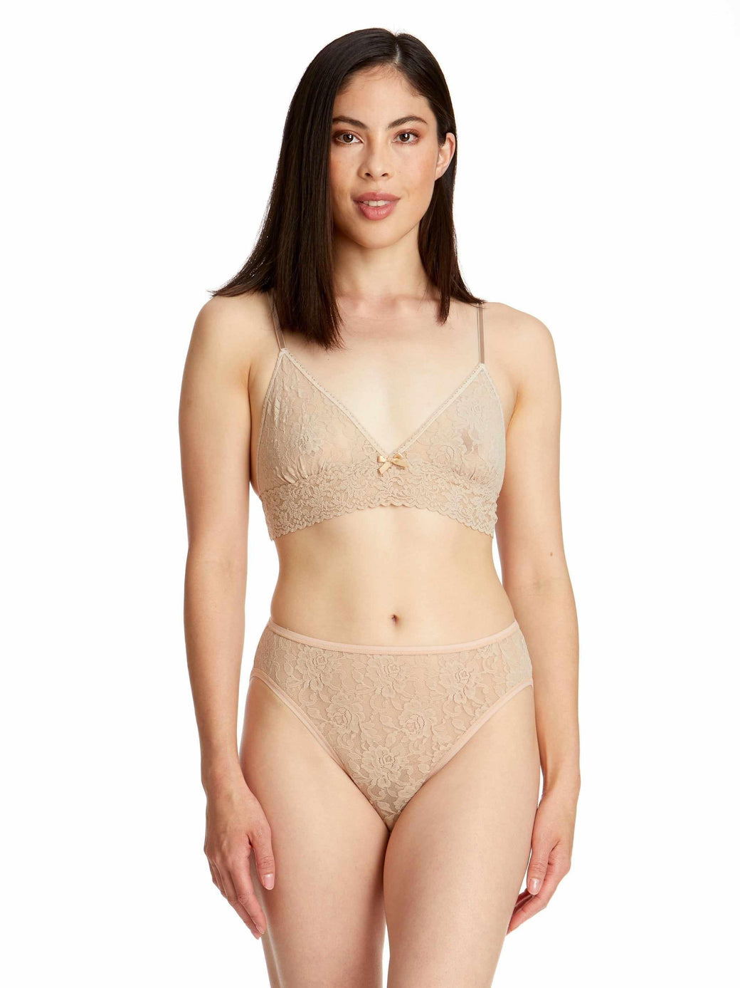 Signature Lace High Cut Brief Chai Sale