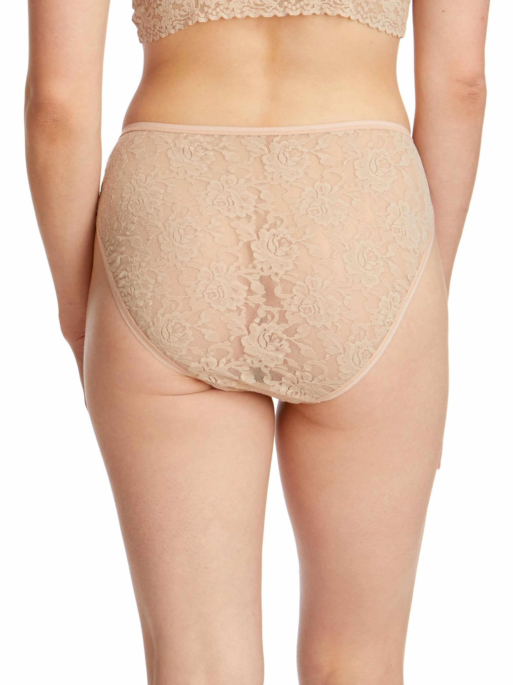 Signature Lace High Cut Brief Chai Sale