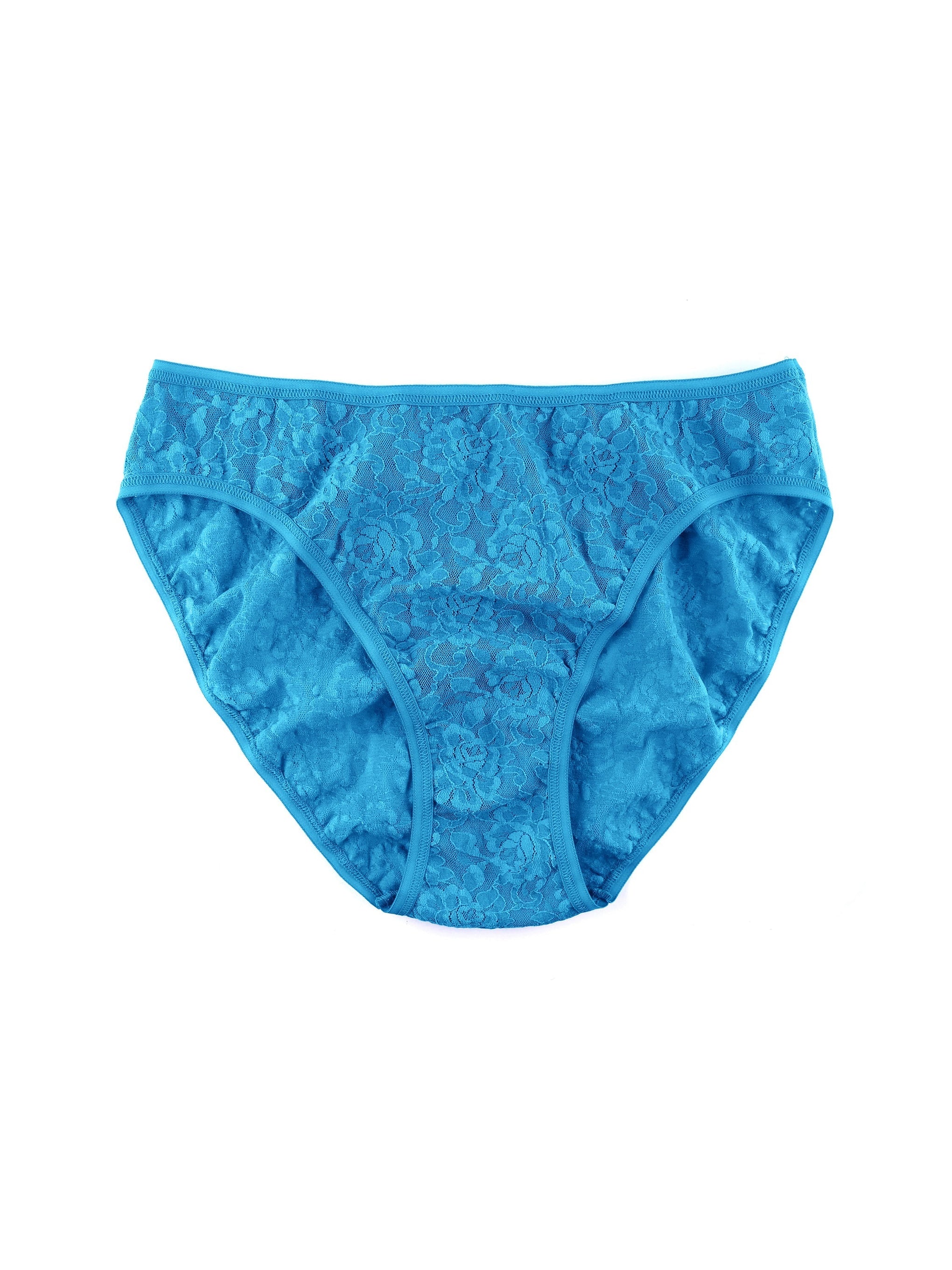 Signature Lace High Cut Brief Kingfisher Blue