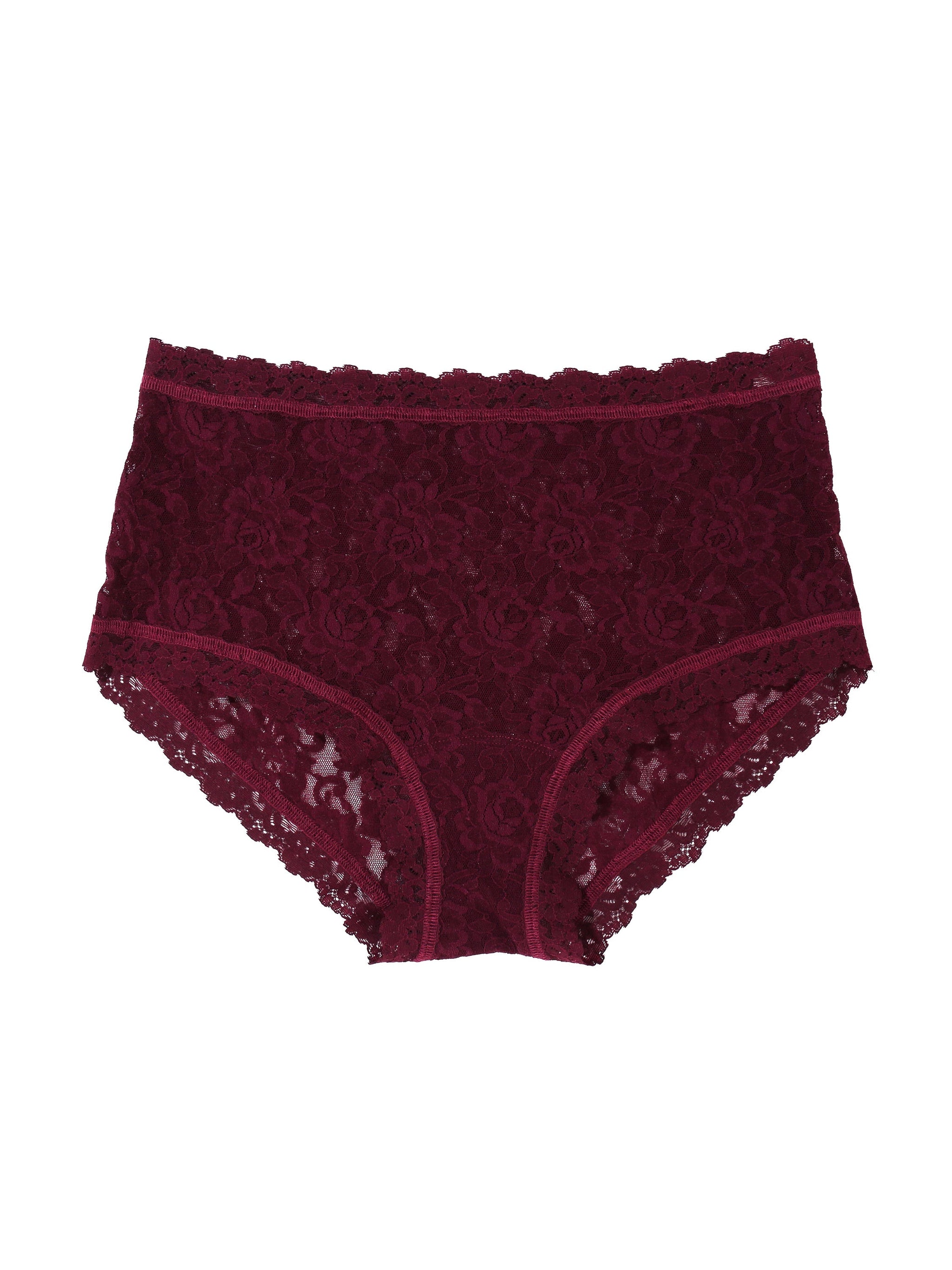 Signature Lace High Rise Boyshort Dried Cherry Red Sale