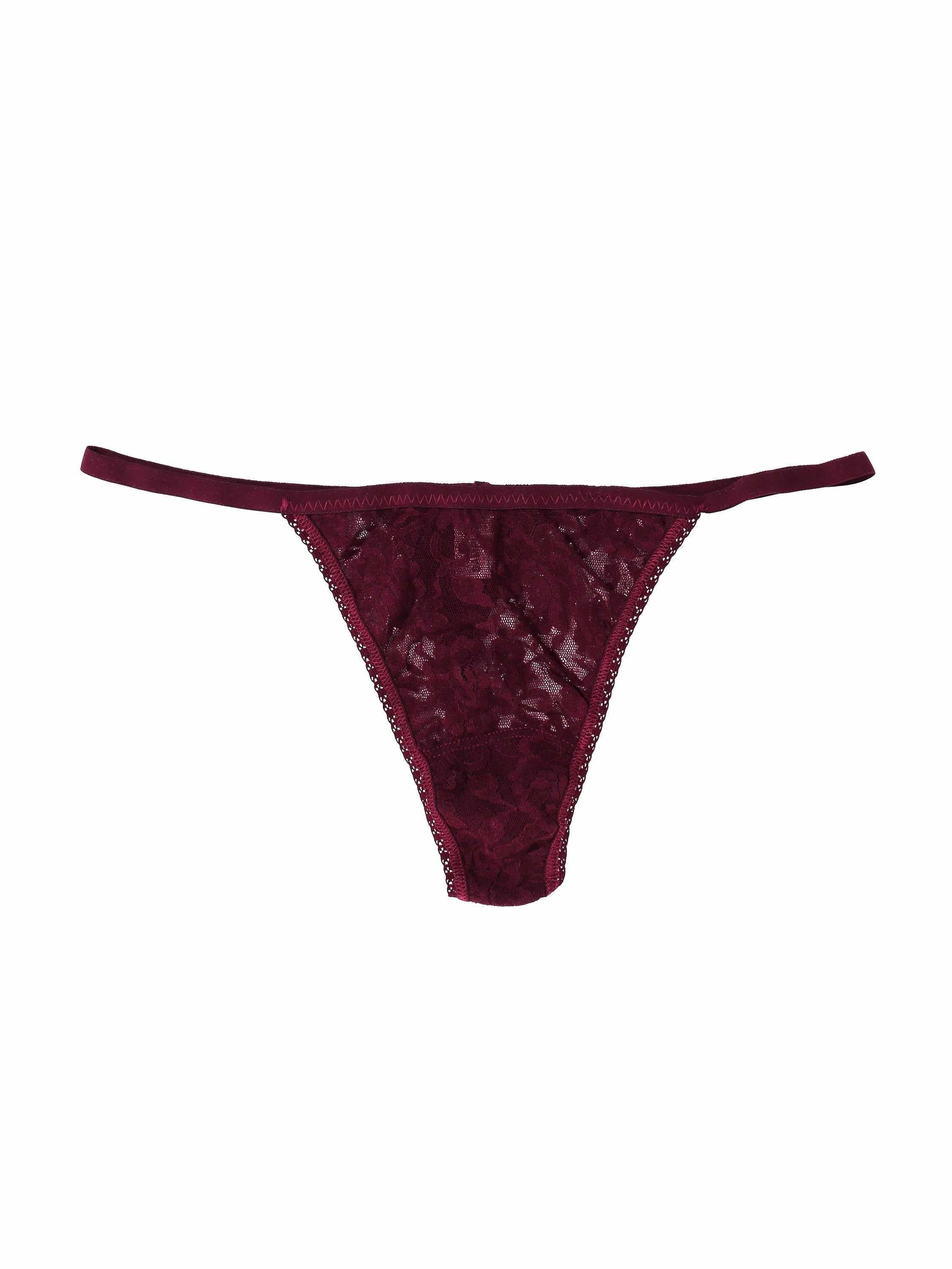 Signature Lace® High Rise G-String Dried Cherry Red