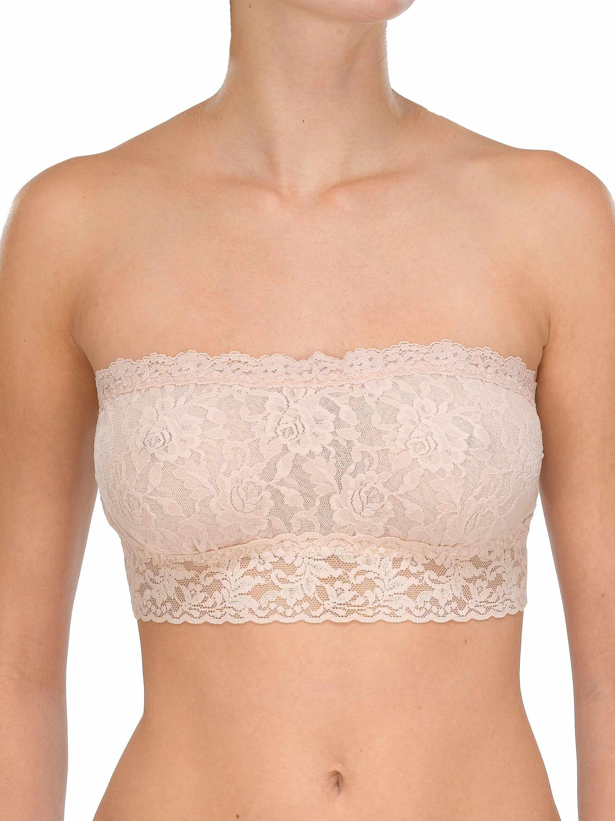 Signature Lace® Lined Bandeau Bralette Chai
