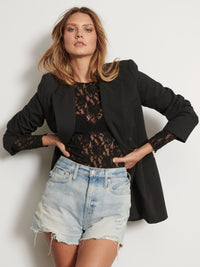 Signature Lace Long Sleeve Top