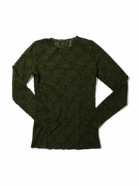 Signature Lace® Long Sleeve Top Woodland Green Sale
