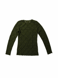 Signature Lace® Long Sleeve Top Woodland Green Sale