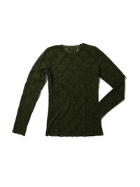 Signature Lace® Long Sleeve Top Woodland Green Sale