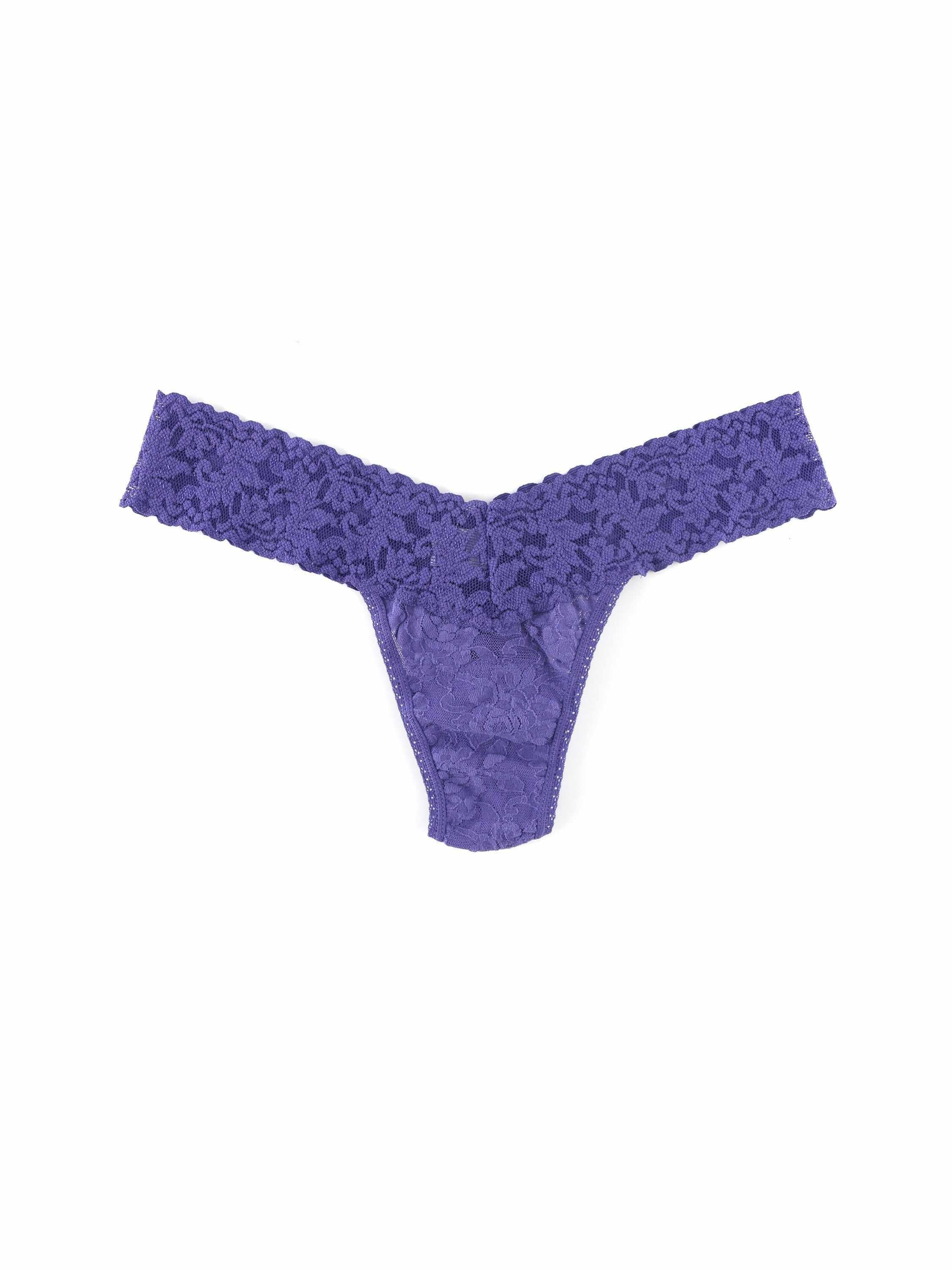 Signature Lace® Low Rise Thong African Violet Purple