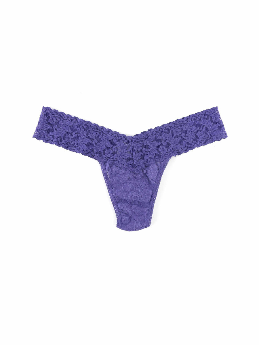 Signature Lace® Low Rise Thong African Violet Purple