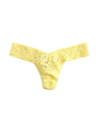 Signature Lace Low Rise Thong Buttercup Yellow