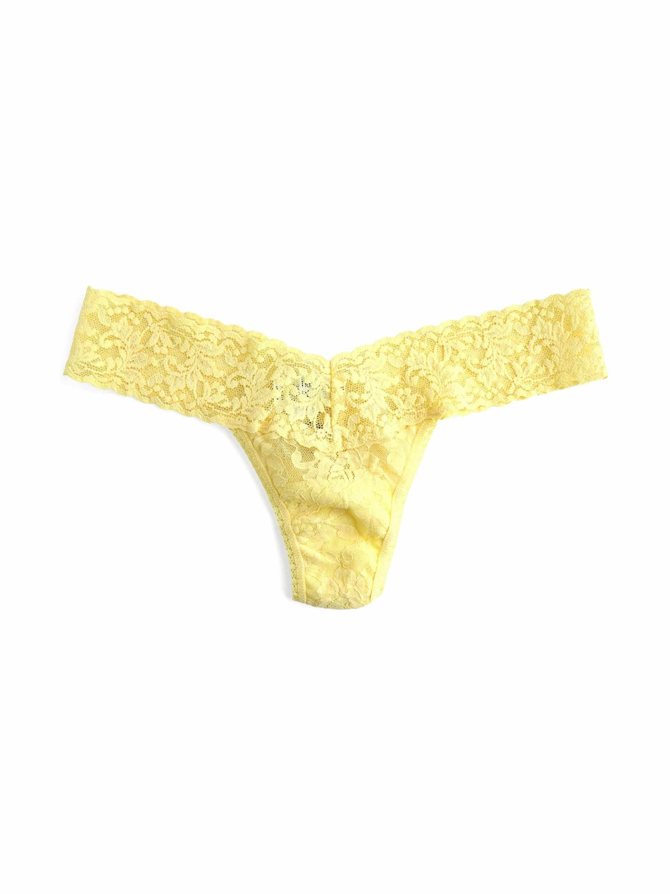 Signature Lace® Low Rise Thong Buttercup Yellow