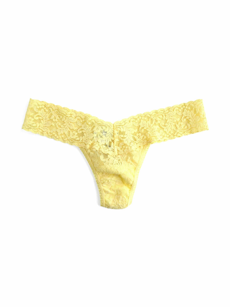 Signature Lace® Low Rise Thong Buttercup Yellow