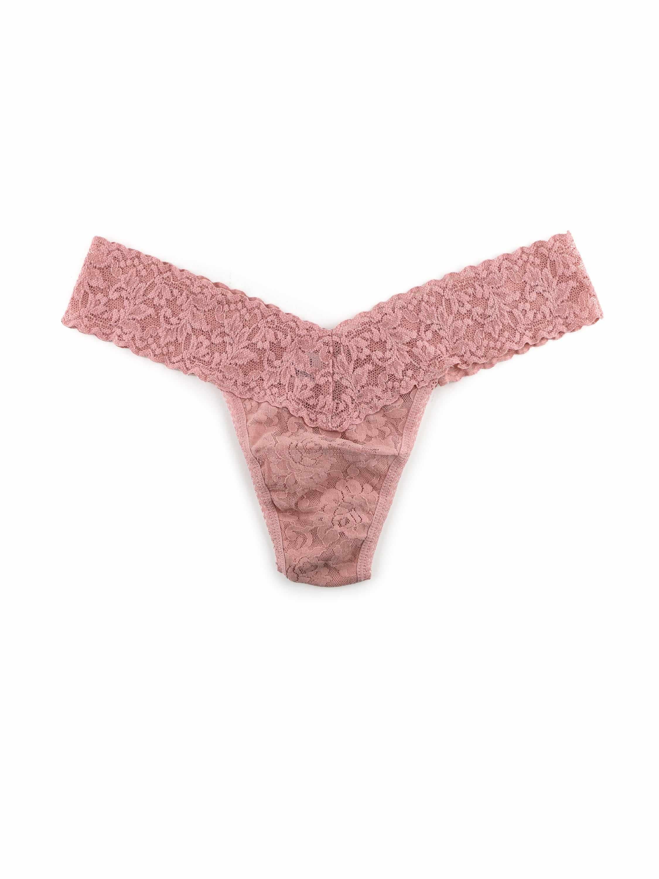 Signature Lace® Low Rise Thong Desert Rose Pink