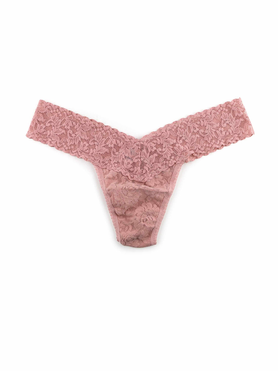 Signature Lace® Low Rise Thong Desert Rose Pink