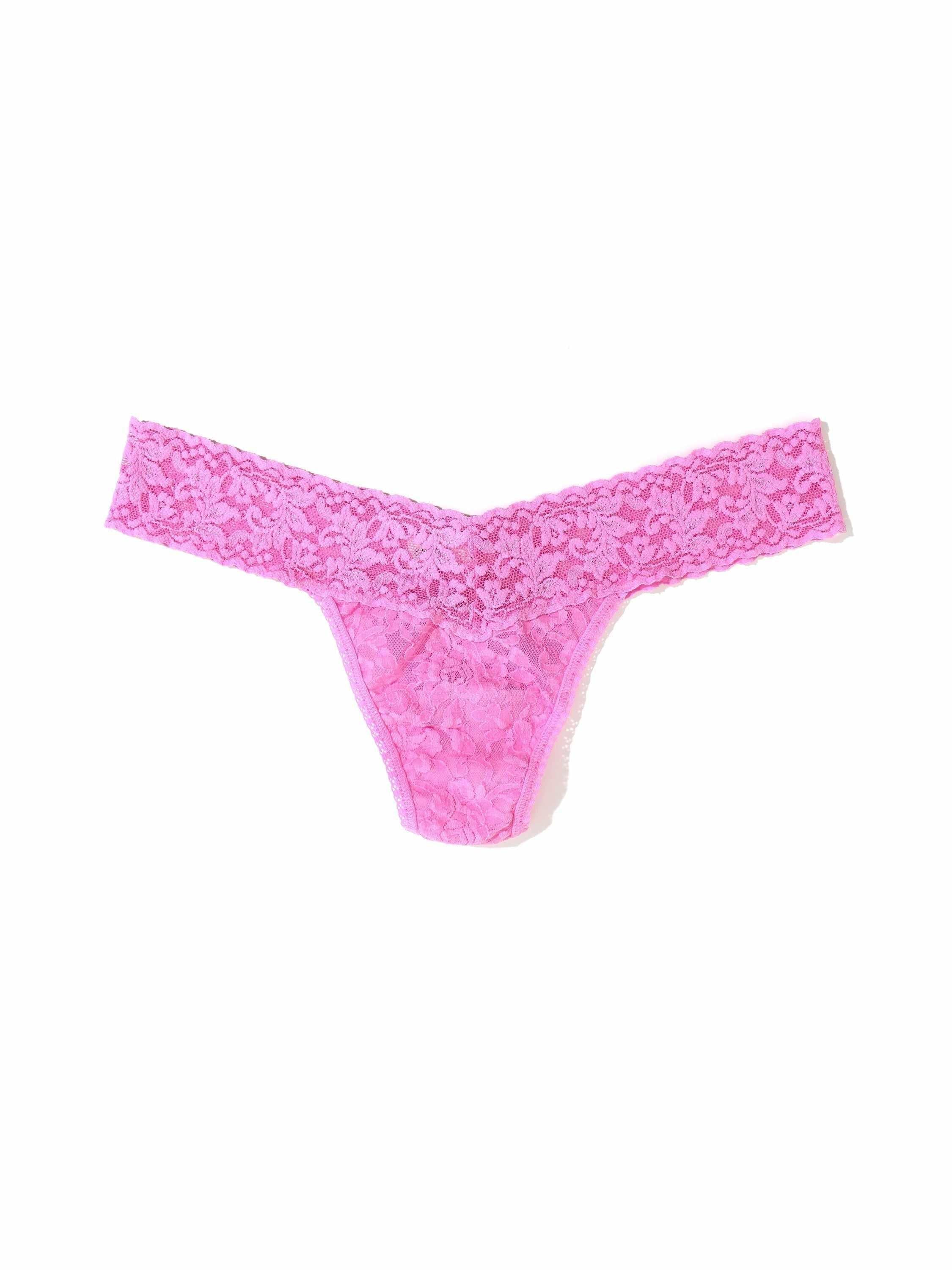 Signature Lace® Low Rise Thong Drifting Horizon Pink