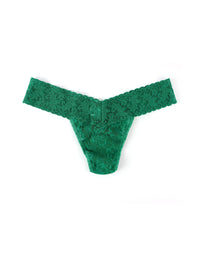Signature Lace Low Rise Thong-GREEN ENVY-Hanky Panky