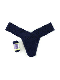 Signature Lace Low Rise Thong-NAVY-Hanky Panky