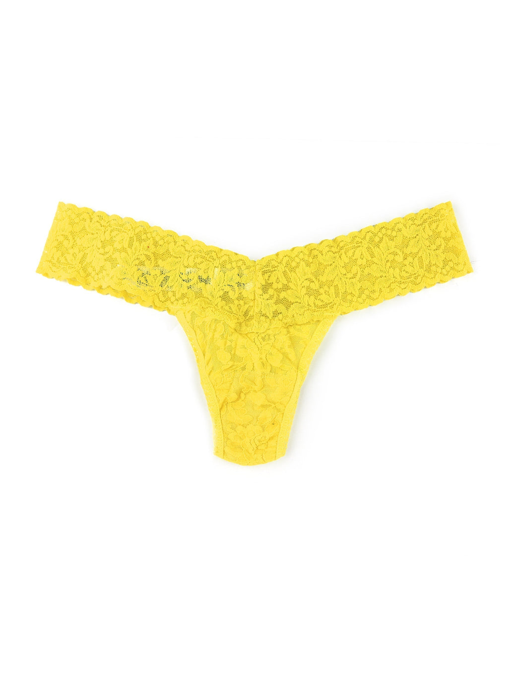 Signature Lace Low Rise Thong Sun Kissed Yellow