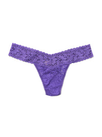 Signature Lace Low Rise Thong Wild Violet Purple