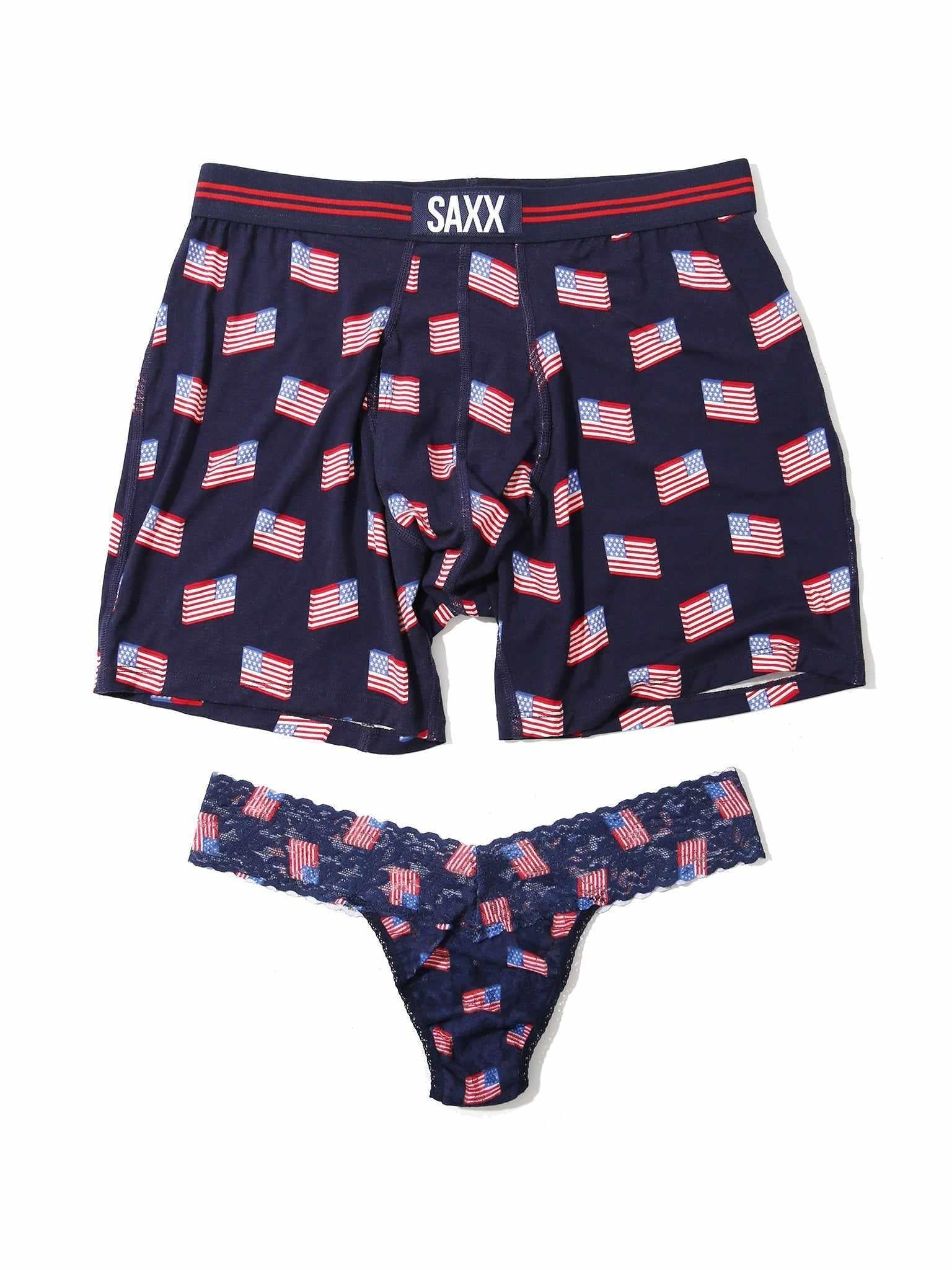 Signature Lace® Low Rise Thong and SAXX Ultra Super Soft Boxer Brief