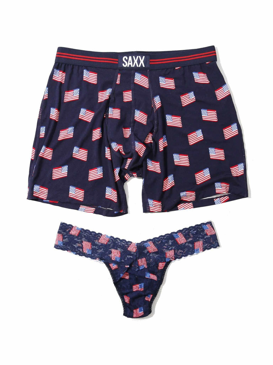 Signature Lace® Low Rise Thong and SAXX Ultra Super Soft Boxer Brief