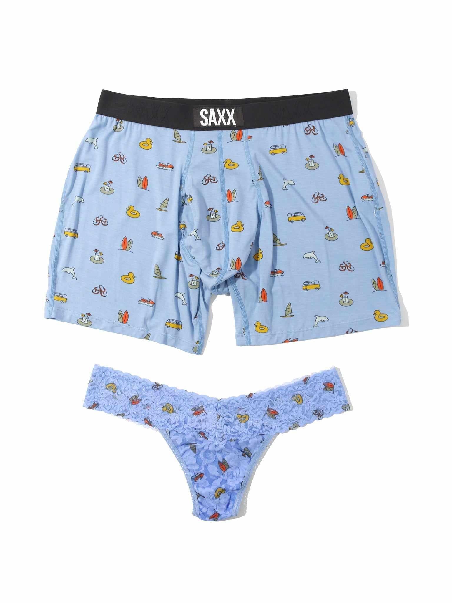 Signature Lace® Low Rise Thong and SAXX Ultra Super Soft Boxer Brief