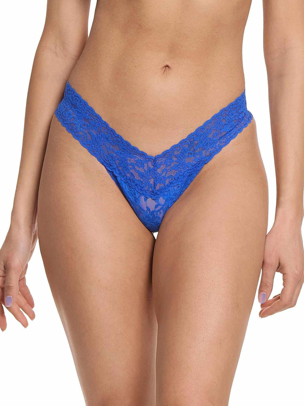 4911® Signature Lace® Low® Rise Thong Across The Pond Blue