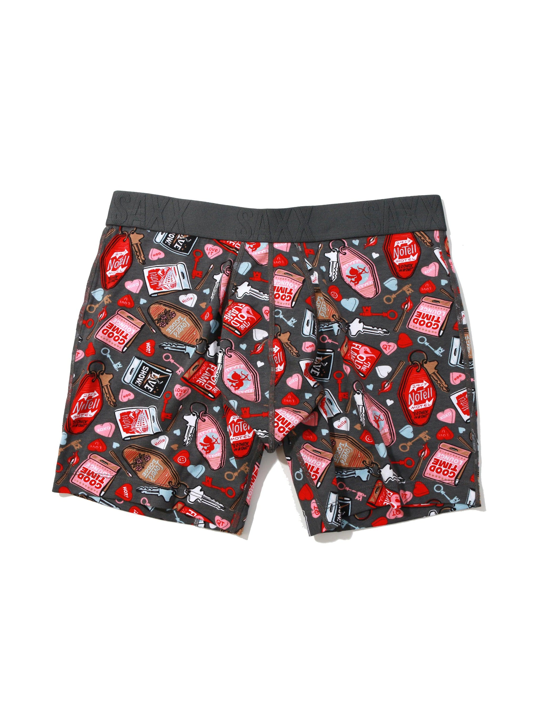 Signature Lace Original Rise Printed Thong and SAXX Drop Temp™ Cooling Cotton Boxer Brief