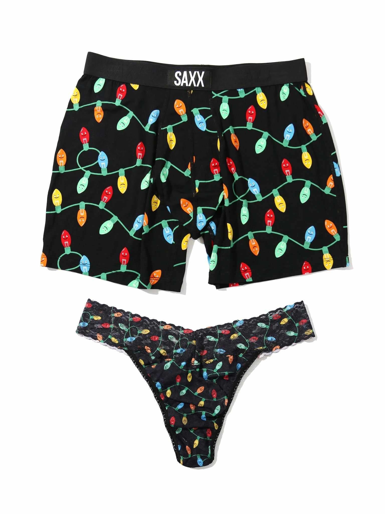 Signature Lace® Original Rise Thong And Saxx Super Soft Vibe Boxer Brief