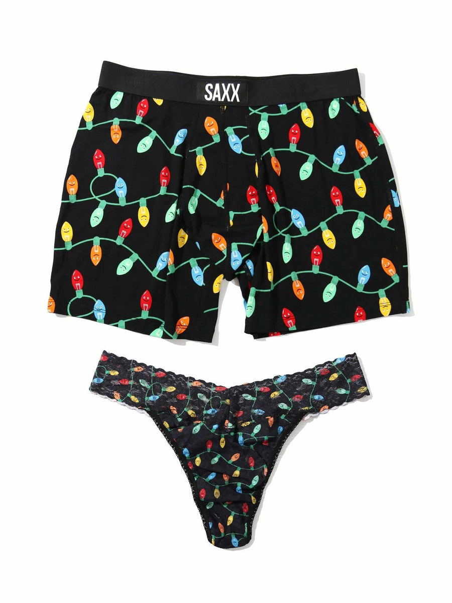 Signature Lace® Original Rise Thong And Saxx Super Soft Vibe Boxer Brief
