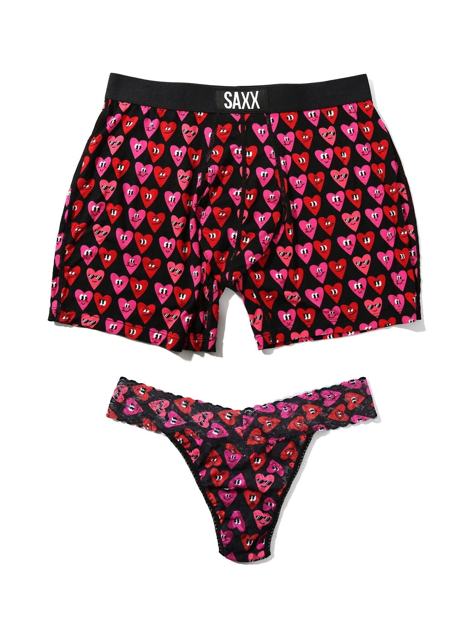 Signature Lace Original Rise Thong And Saxx Ultra Boxer