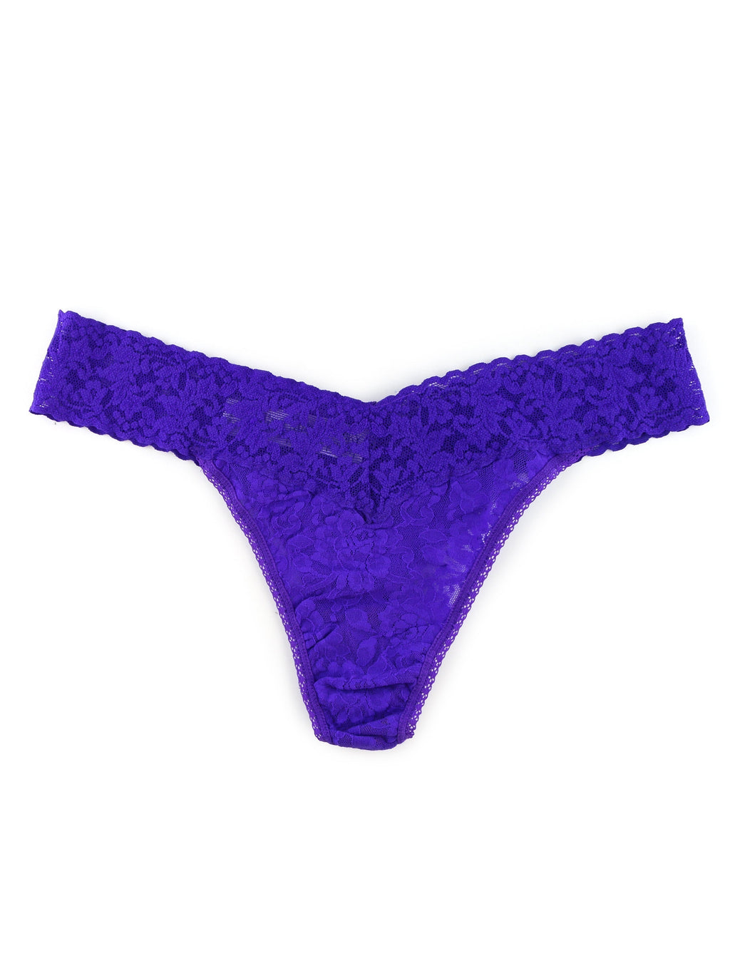 Signature Lace Original Rise Thong Electric Purple | Hanky Panky