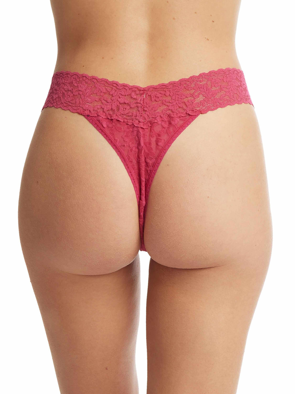 Signature Lace® Original Rise Thong Evening Pour Red
