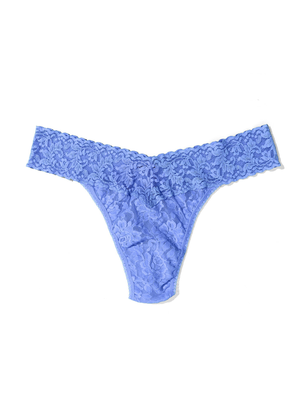 Signature Lace Original Rise Thong Forget Me Not Blue