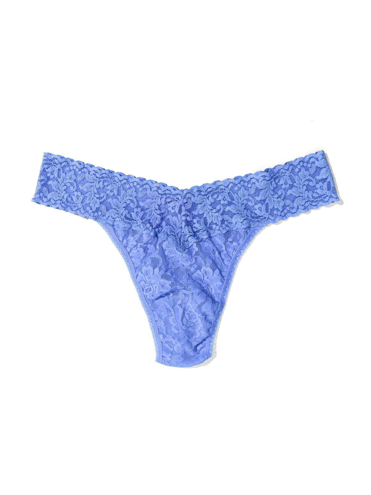 Signature Lace Original Rise Thong Forget Me Not Blue | Hanky Panky