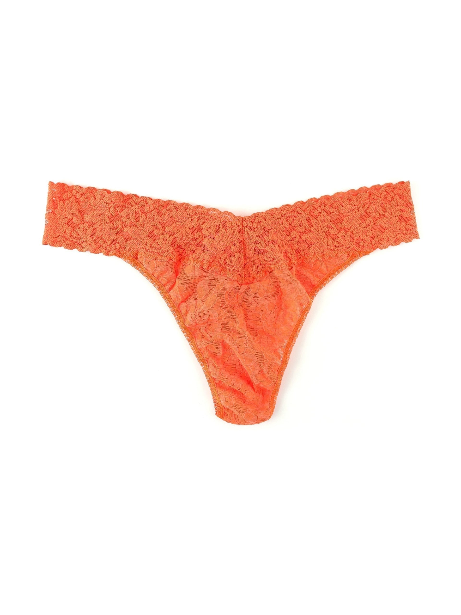Signature Lace Original Rise Thong Orange Sparkle | Hanky Panky