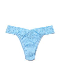 Signature Lace Original Rise Thong Partly Cloudy Blue