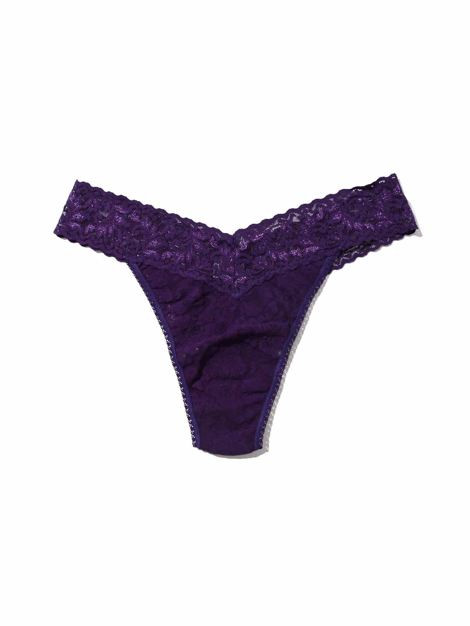 Signature Lace® Original Rise Thong Snow Day Purple - Black Friday Sale