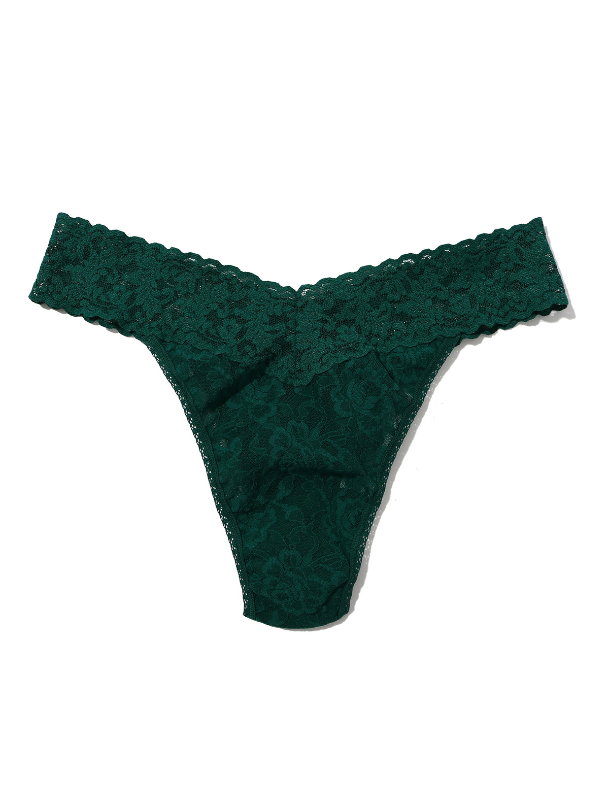 Signature Lace® Original Rise Thong Spruce Green