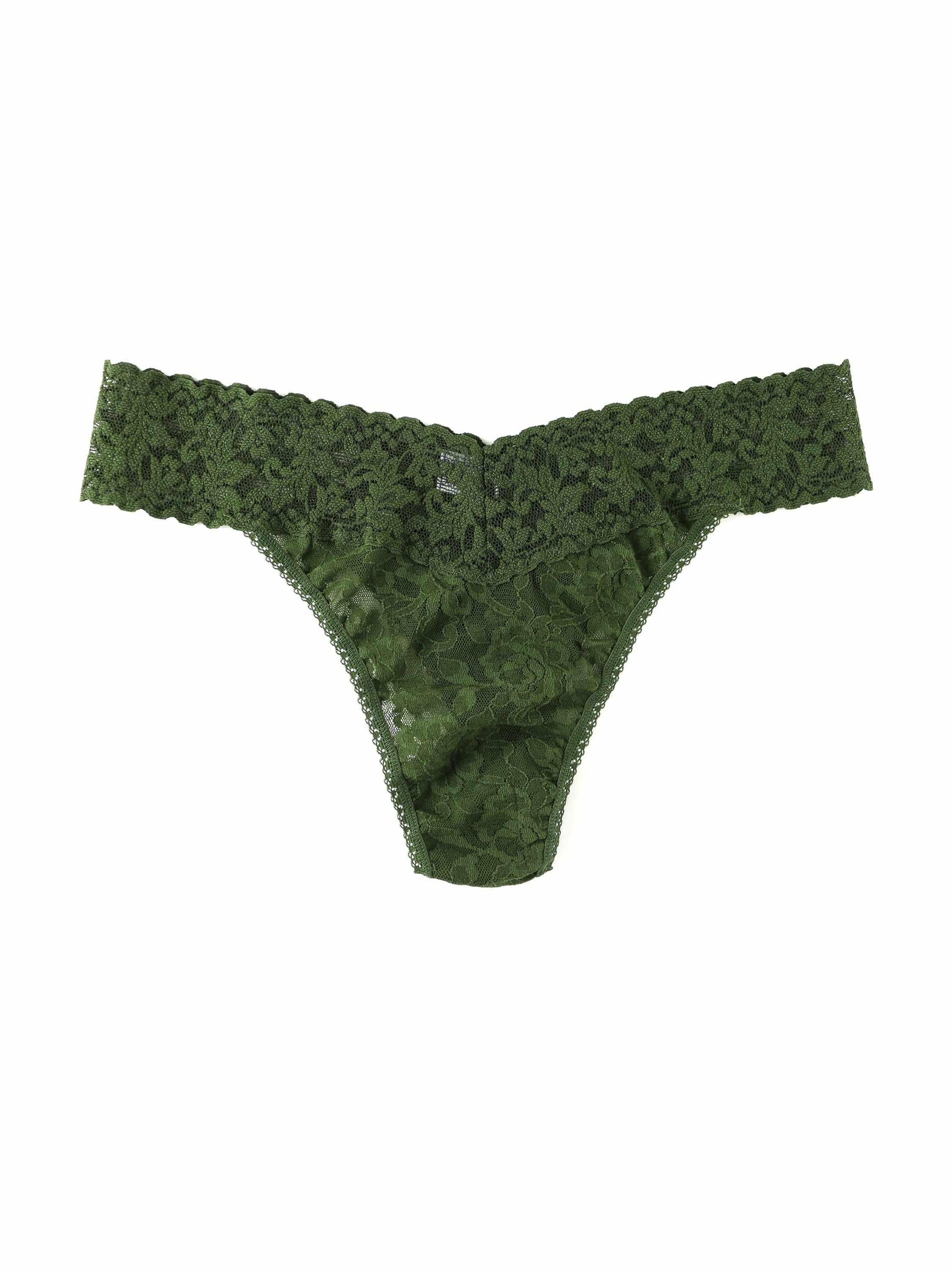 Signature Lace® Original Rise Thong Woodland Green