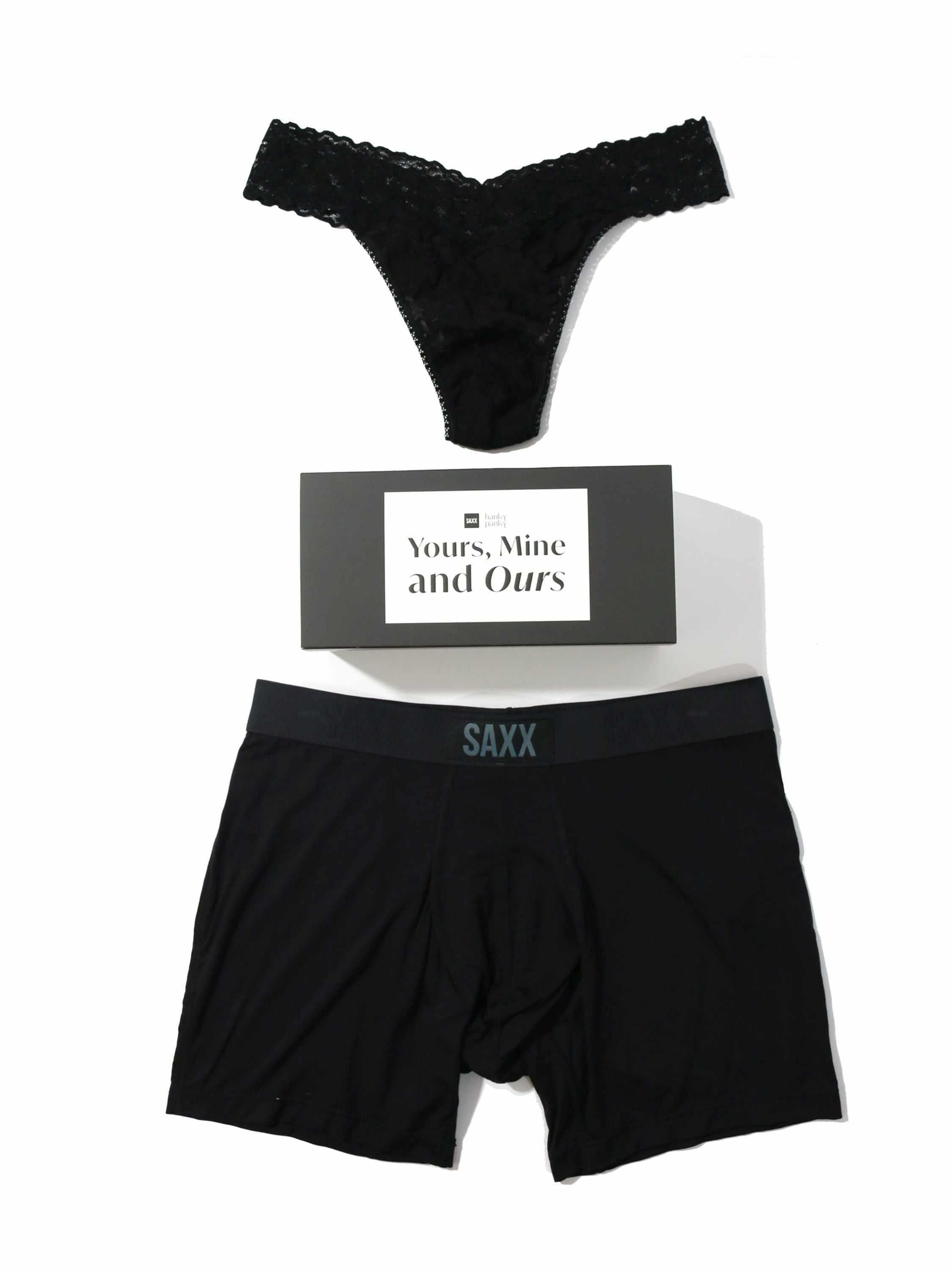 Signature Lace® Original Rise Thong and SAXX Super Soft Vibe Boxer Brief