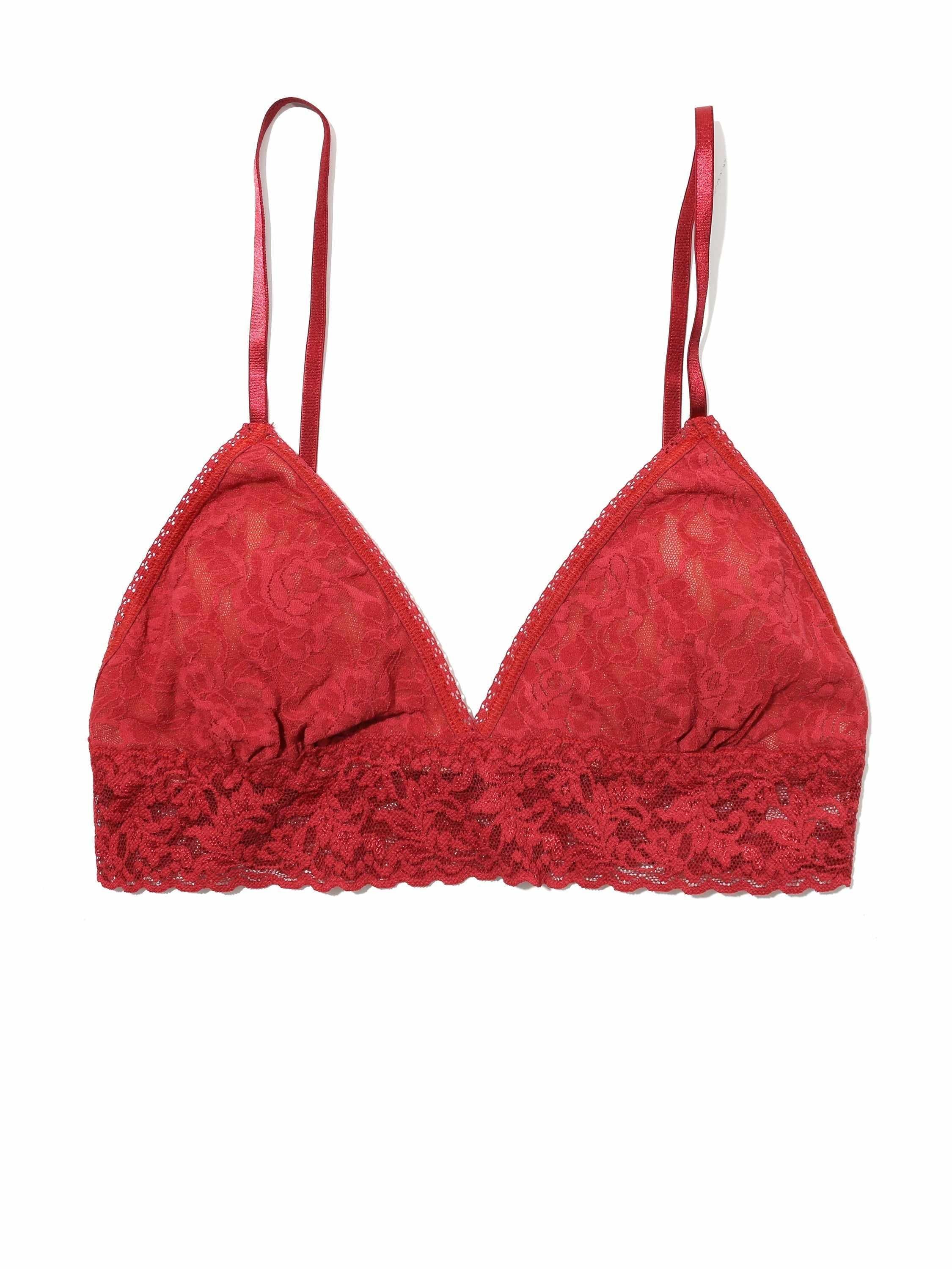 Signature Lace® Padded Triangle Bralette Burnt Sienna Red Sale